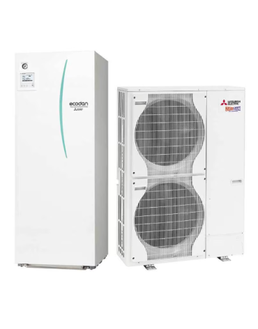 Pompa de Caldura Aer Apa Mitsubishi Electric Zubadan ECODAN PUHZ-SHW112VHA / ERST20C-VM2D 11.2 kW 220V Boiler ACM, garantie 60 luni